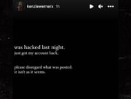 Kenzie Werner claims hackers were responsible for the since-deleted proof of Johnny Manziel's purported abuse of her